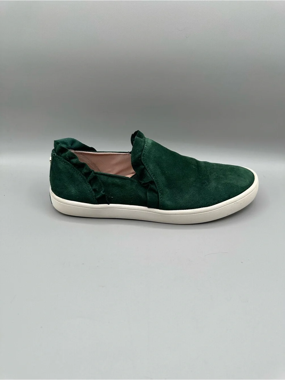 Kate Spade New York Lilly Suede Slip On Sneakers Women 7M Dark Green